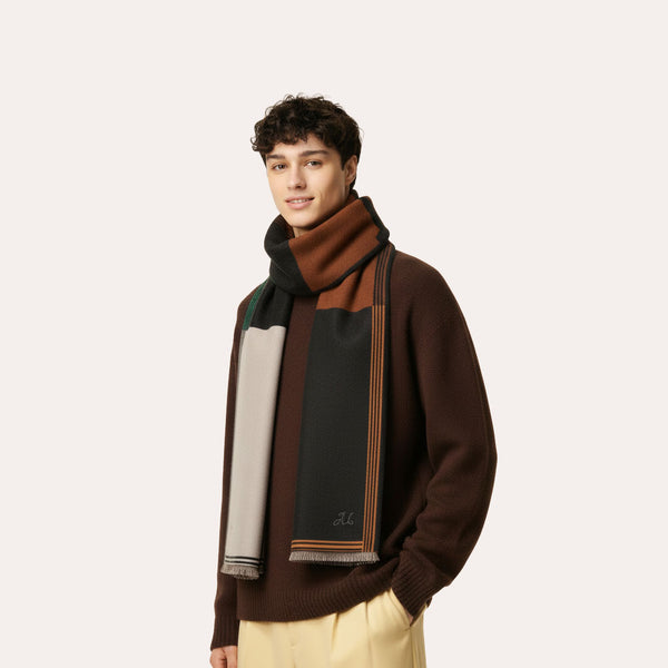 Atelier Emerald Block Scarf